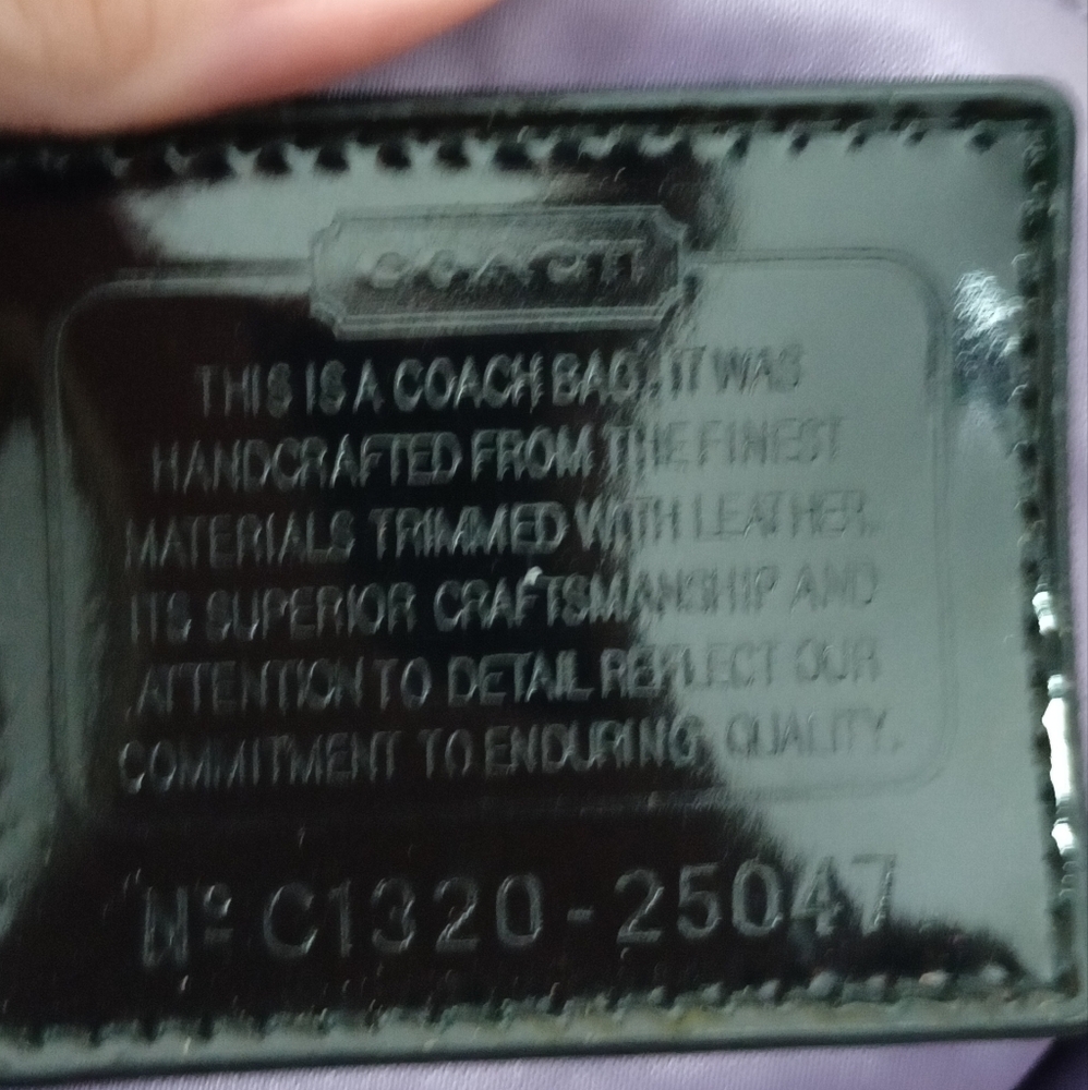 Coach Charcoal Textured Shoulder Bag‎ - Picture 5 of 5
